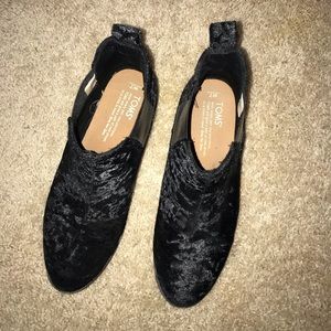 Black Velvet TOMS Booties